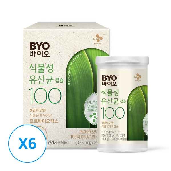 바이오 식물성유산균 100 30캡슐x6개_어워즈